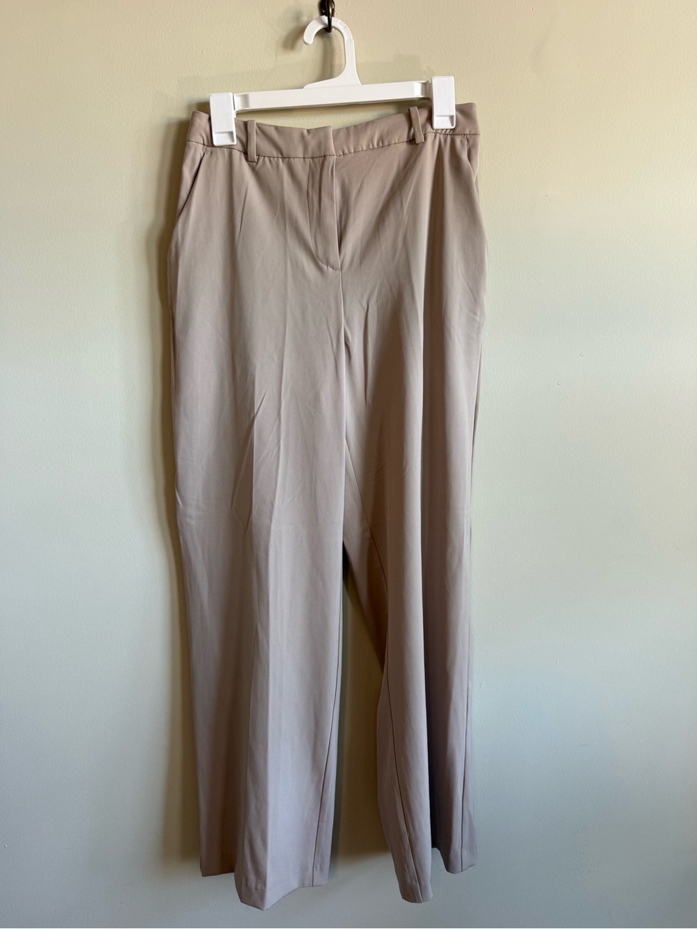 H&M Women's Taupe Wide-Leg Pants, Size 6